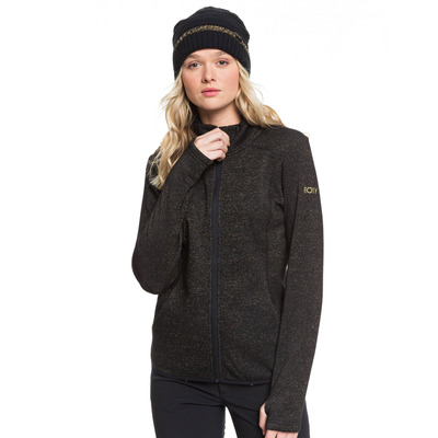 Womens Harmony Shimmer Fleece - True Black