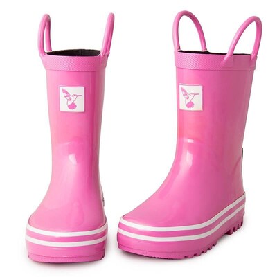 Evercreatures Kids Plain Pink Wellies - Seconds