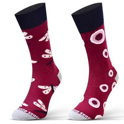 Sesto Unisex Senso Dragonfly Socks - Multicolour