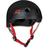 S1 Lifer Matte Black With Red Straps Helmet